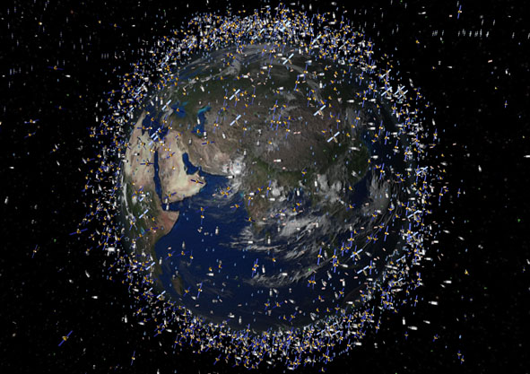 Satellites around Earth / ESA